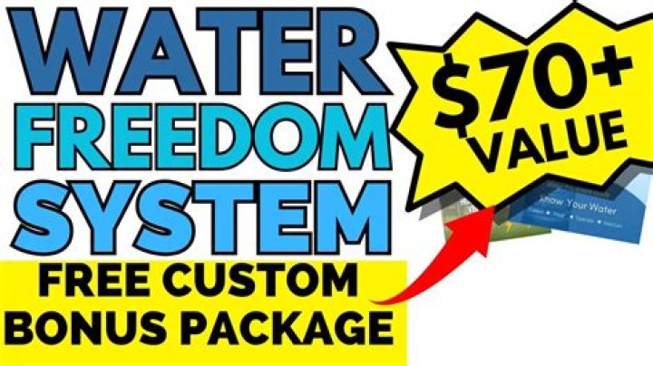 water freedom system bonuses